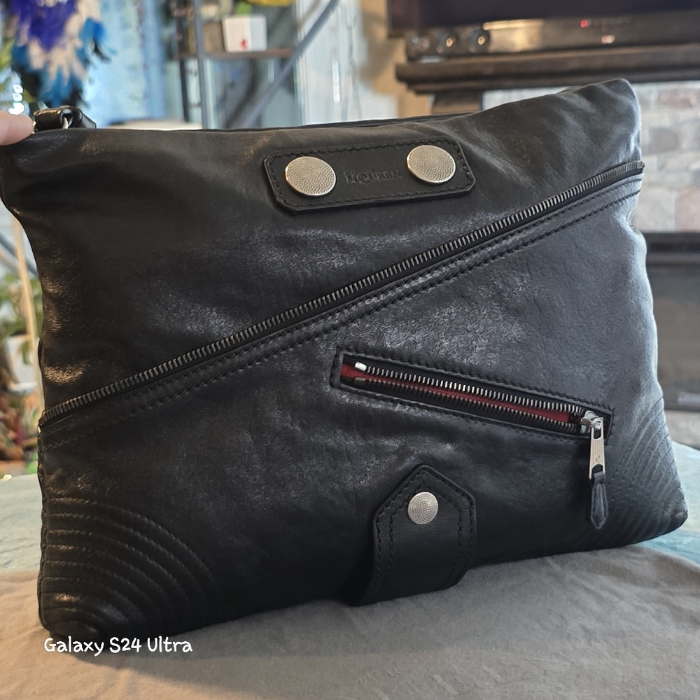 Alexander McQueen Moto Clutch/Wristlet